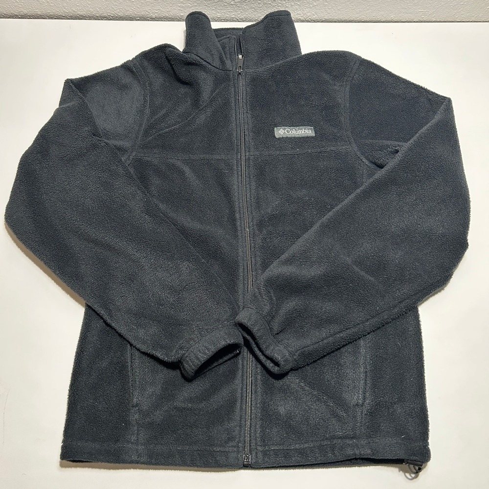 Columbia Sportswear Mens XS Black Fleece Full Zip Jacket Outdoor Layering